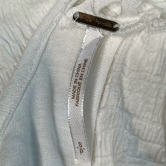 Free People 'To the Point' Lace Inset Crinkled Fit Flare Dress Size Small - Picture 3 of 15